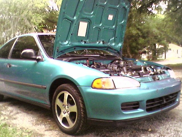 93 civic coupe [hood up]
