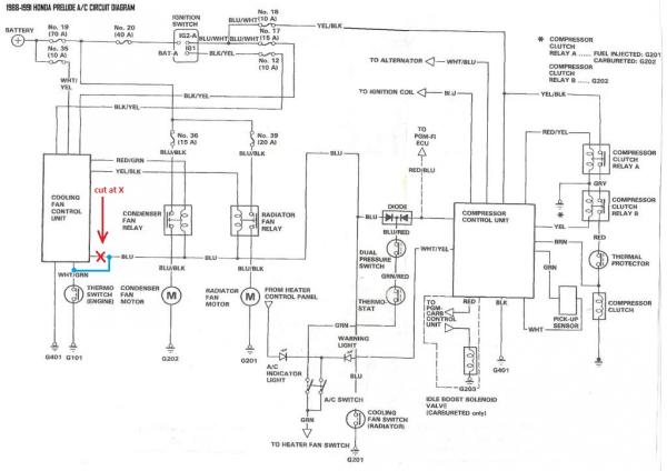 bypassing the cooling fan timer unit.. without losing any other function |  HondaSwap.com Honda Civic Wiring Diagram HondaSwap.com